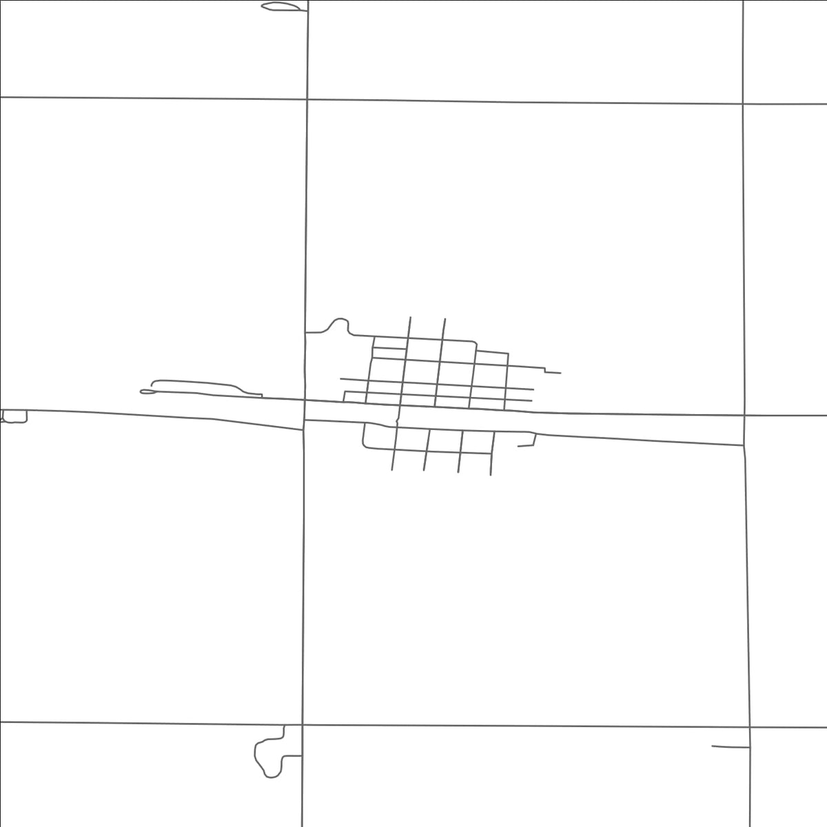 ROAD MAP OF BUFFALO, NORTH DAKOTA BY MAPBAKES