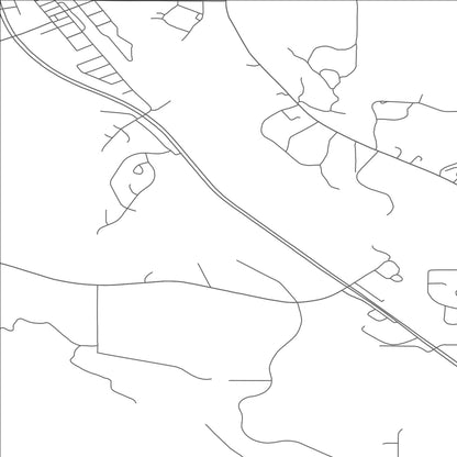 ROAD MAP OF BURLINGTON, NORTH DAKOTA BY MAPBAKES