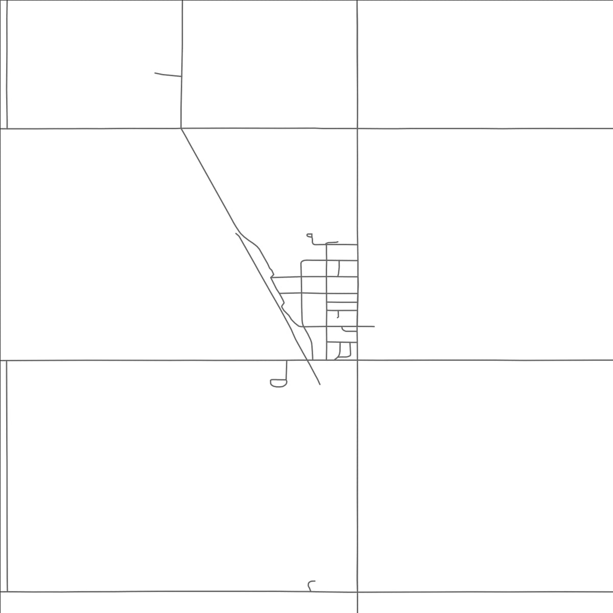 ROAD MAP OF CALVIN, NORTH DAKOTA BY MAPBAKES