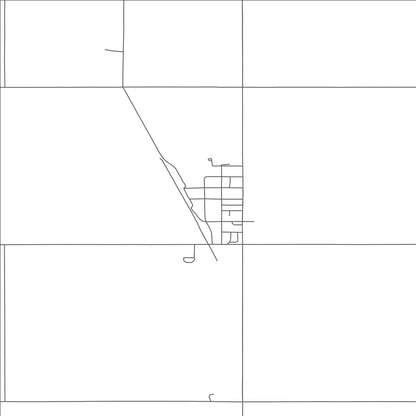 ROAD MAP OF CALVIN, NORTH DAKOTA BY MAPBAKES