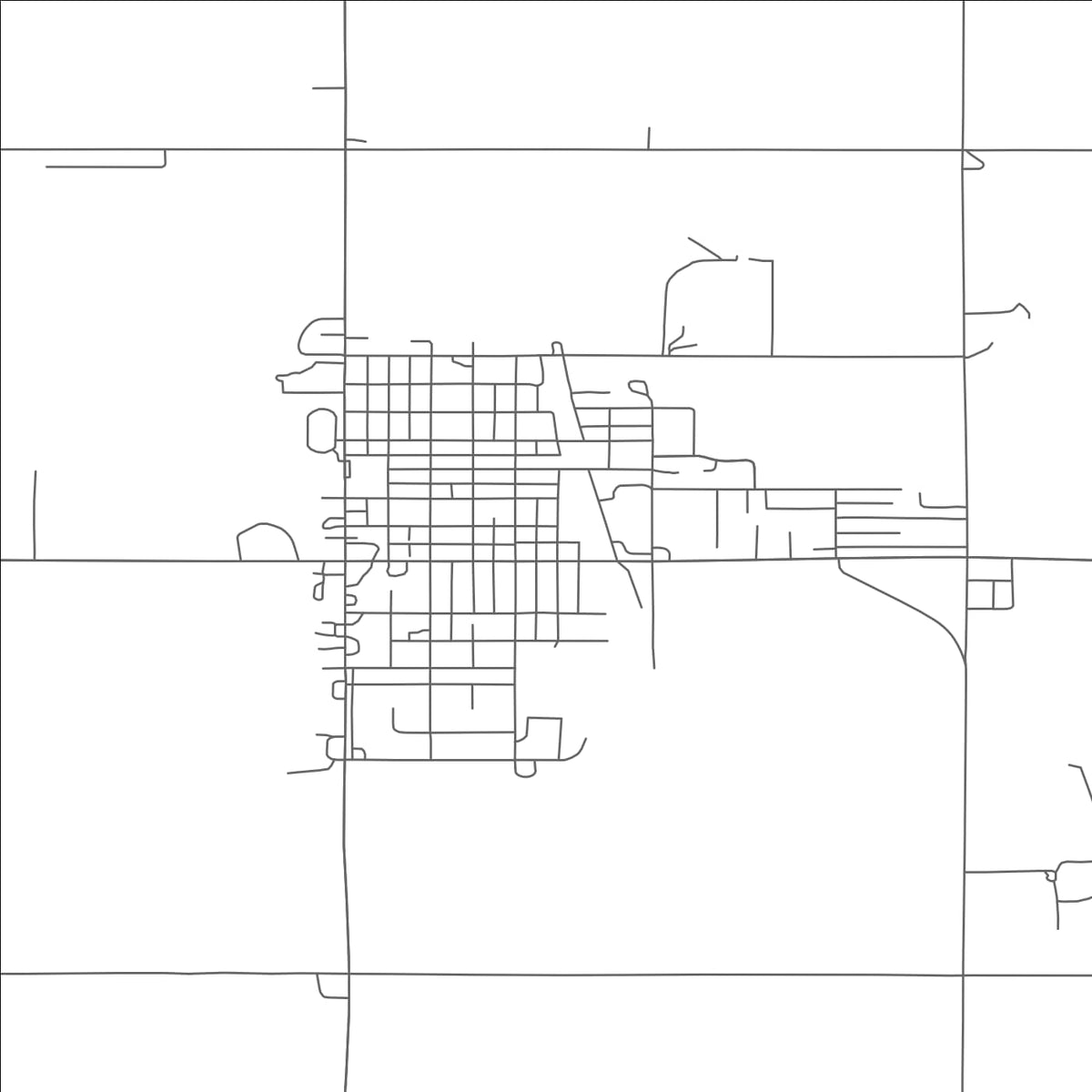 ROAD MAP OF CANDO, NORTH DAKOTA BY MAPBAKES