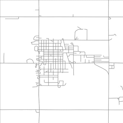 ROAD MAP OF CANDO, NORTH DAKOTA BY MAPBAKES