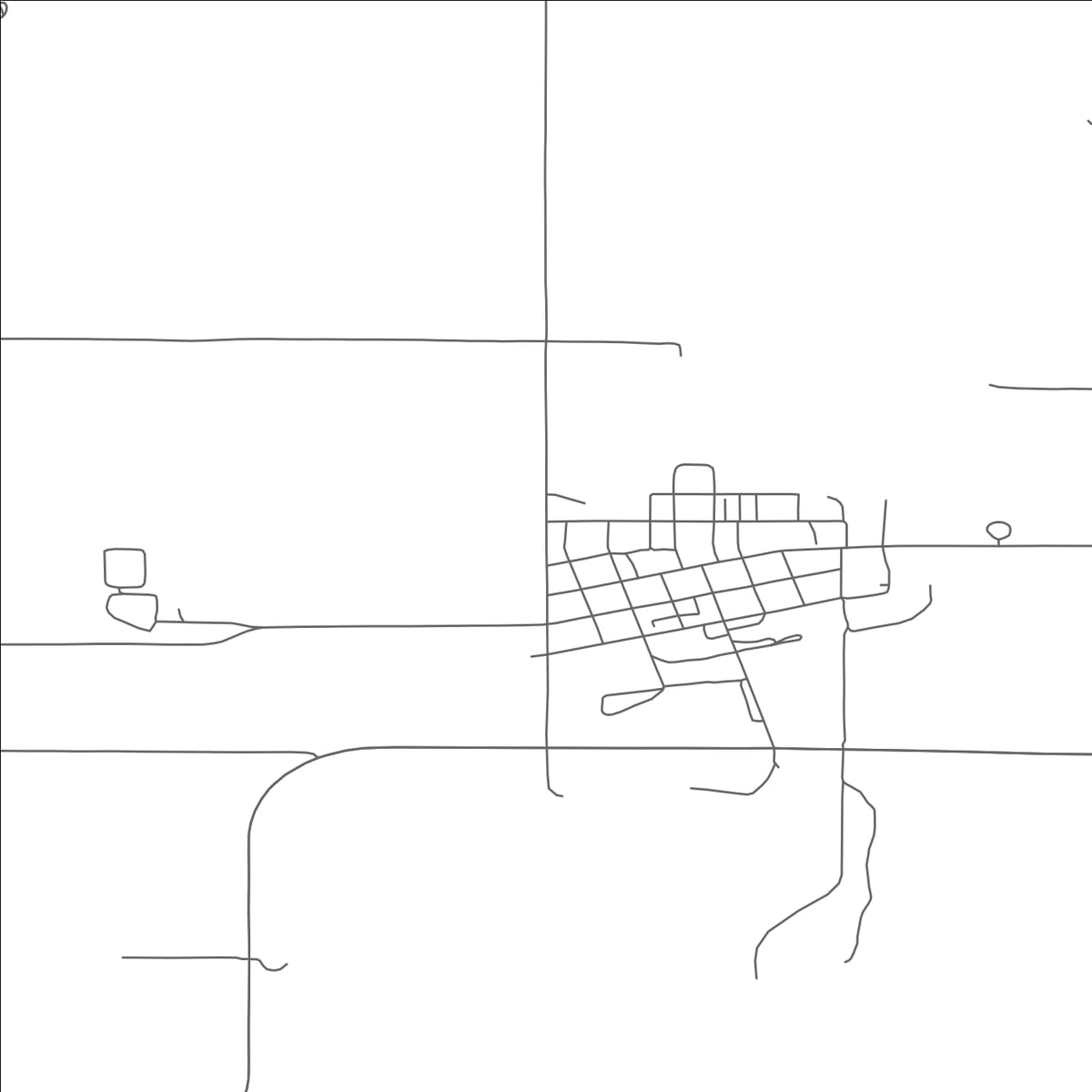 ROAD MAP OF CARSON, NORTH DAKOTA BY MAPBAKES