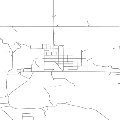 ROAD MAP OF CENTER, NORTH DAKOTA BY MAPBAKES