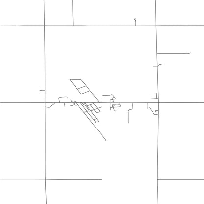 ROAD MAP OF COLFAX, NORTH DAKOTA BY MAPBAKES