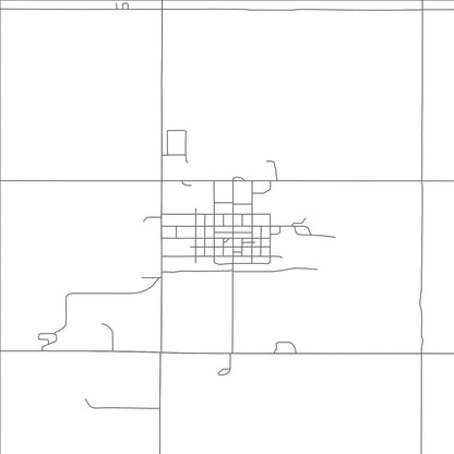 ROAD MAP OF COLUMBUS, NORTH DAKOTA BY MAPBAKES