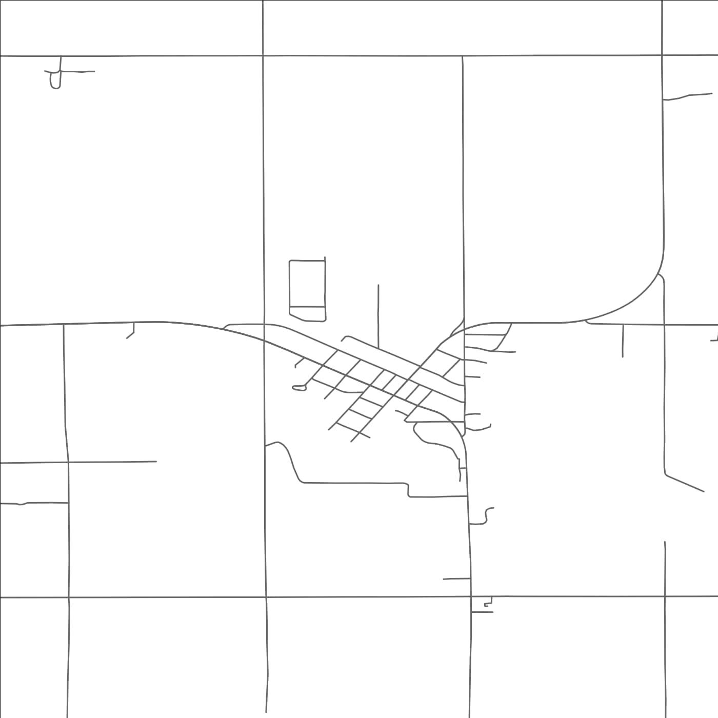 ROAD MAP OF COURTENAY, NORTH DAKOTA BY MAPBAKES