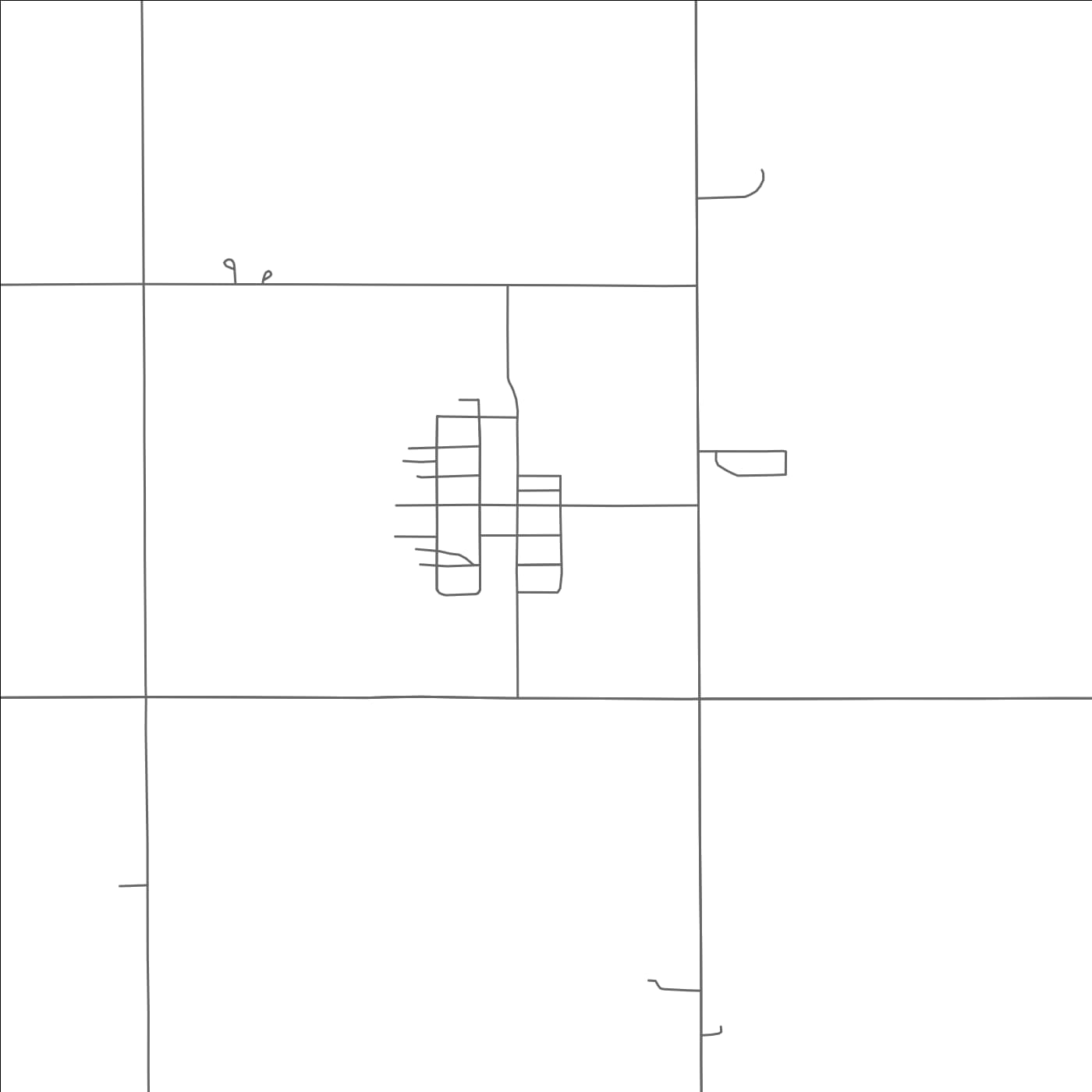 ROAD MAP OF DAZEY, NORTH DAKOTA BY MAPBAKES