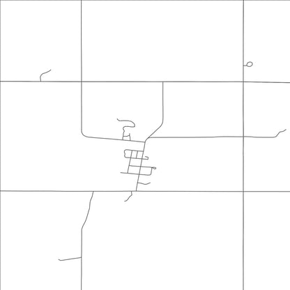 ROAD MAP OF DENHOFF, NORTH DAKOTA BY MAPBAKES