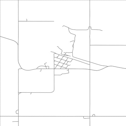 ROAD MAP OF DES LACS, NORTH DAKOTA BY MAPBAKES