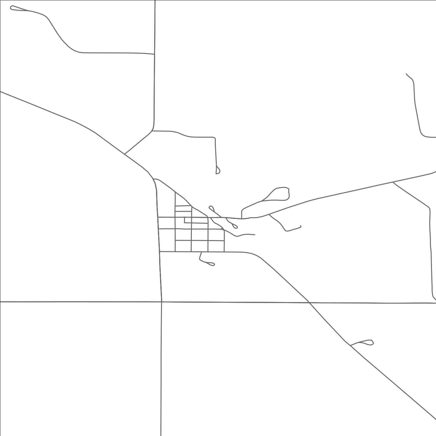 ROAD MAP OF DICKEY, NORTH DAKOTA BY MAPBAKES