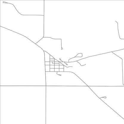 ROAD MAP OF DICKEY, NORTH DAKOTA BY MAPBAKES