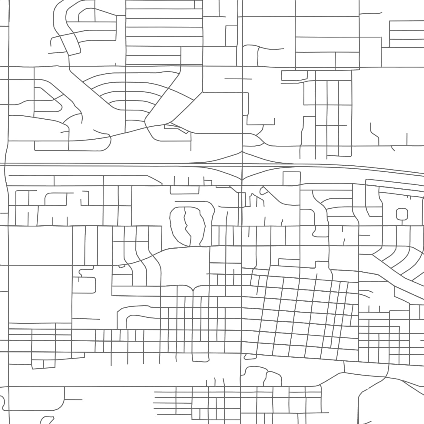 ROAD MAP OF DICKINSON, NORTH DAKOTA BY MAPBAKES