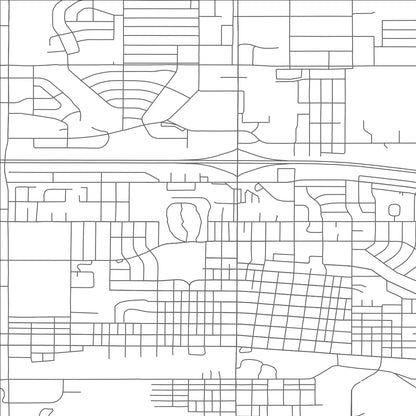 ROAD MAP OF DICKINSON, NORTH DAKOTA BY MAPBAKES