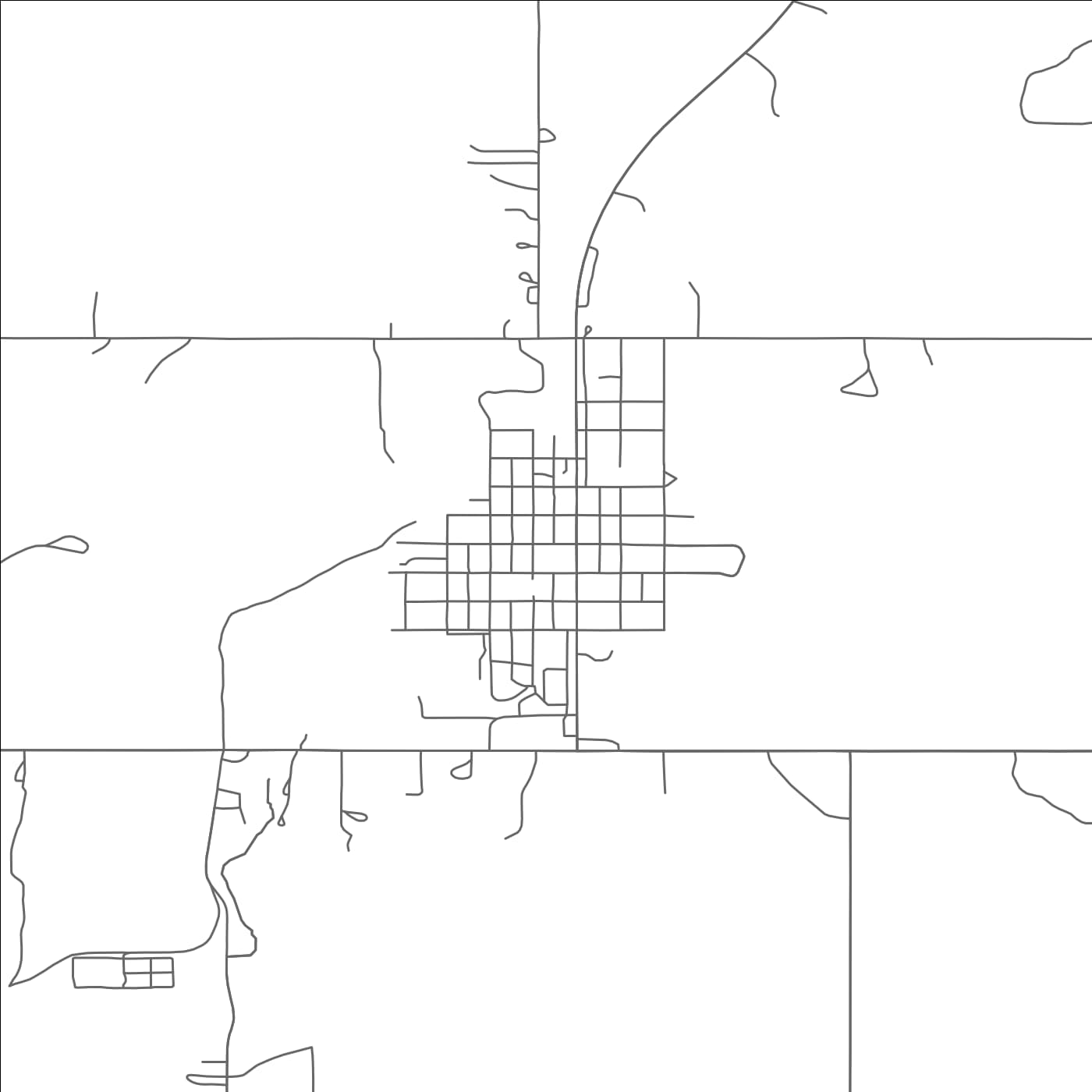 ROAD MAP OF DUNSEITH, NORTH DAKOTA BY MAPBAKES