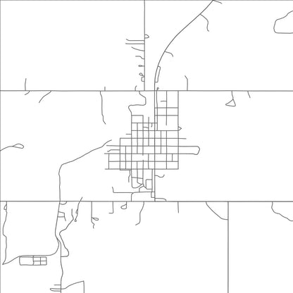 ROAD MAP OF DUNSEITH, NORTH DAKOTA BY MAPBAKES