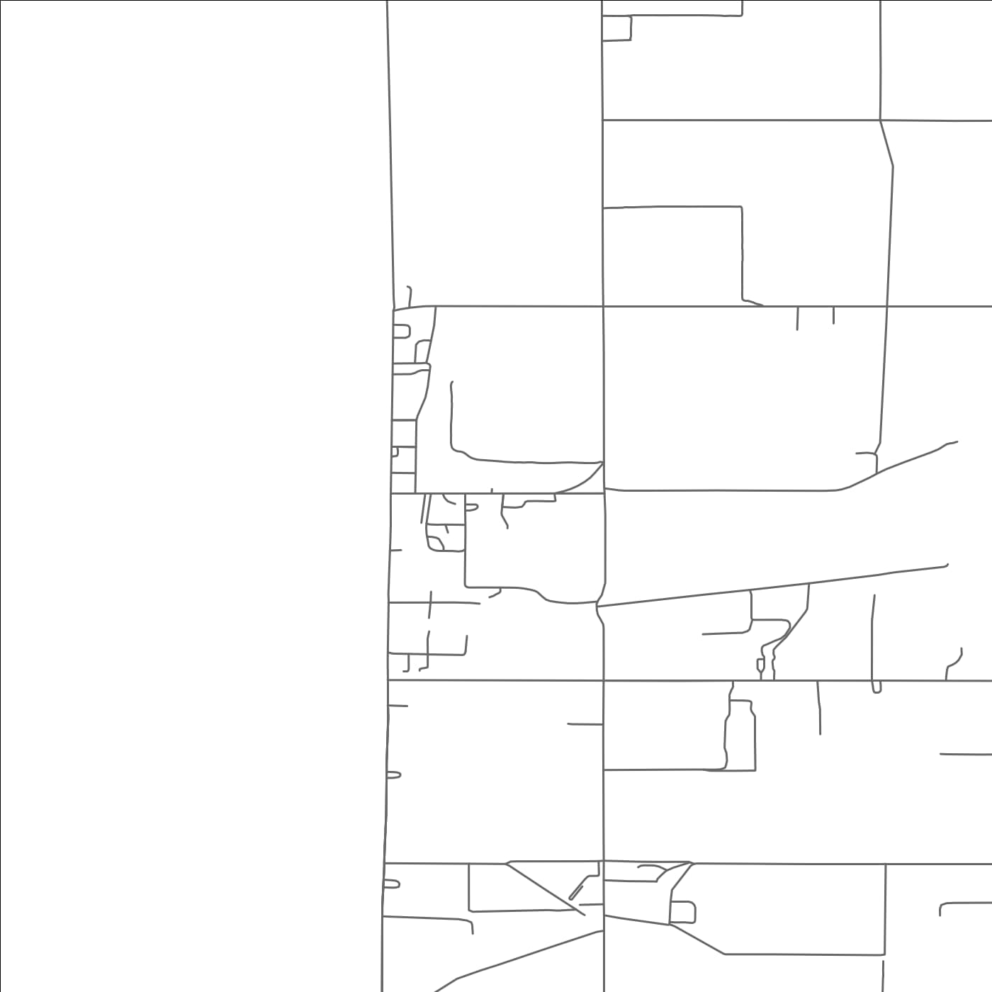 ROAD MAP OF EAST FAIRVIEW, NORTH DAKOTA BY MAPBAKES