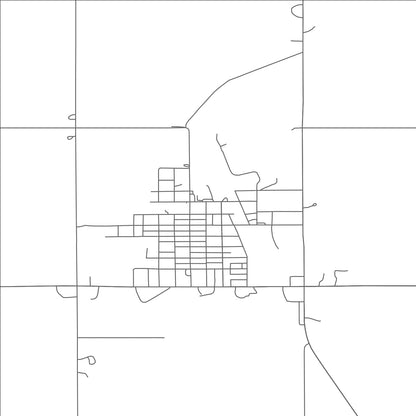 ROAD MAP OF EDGELEY, NORTH DAKOTA BY MAPBAKES