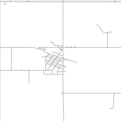 ROAD MAP OF EDINBURG, NORTH DAKOTA BY MAPBAKES