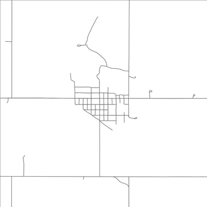 ROAD MAP OF EDMORE, NORTH DAKOTA BY MAPBAKES