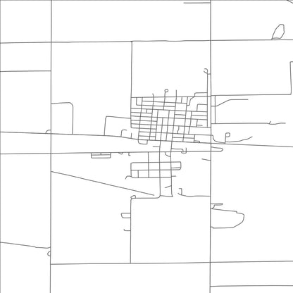 ROAD MAP OF ELGIN, NORTH DAKOTA BY MAPBAKES