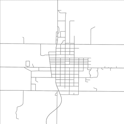 ROAD MAP OF ELLENDALE, NORTH DAKOTA BY MAPBAKES