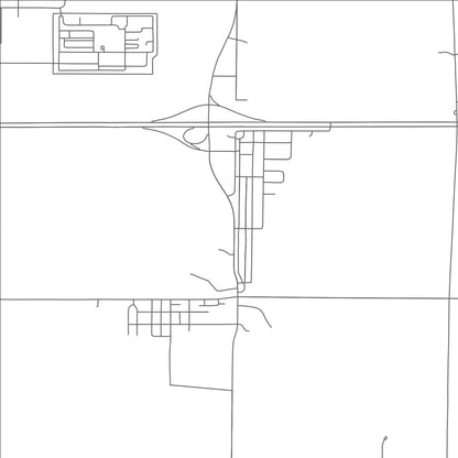 ROAD MAP OF EMERADO, NORTH DAKOTA BY MAPBAKES