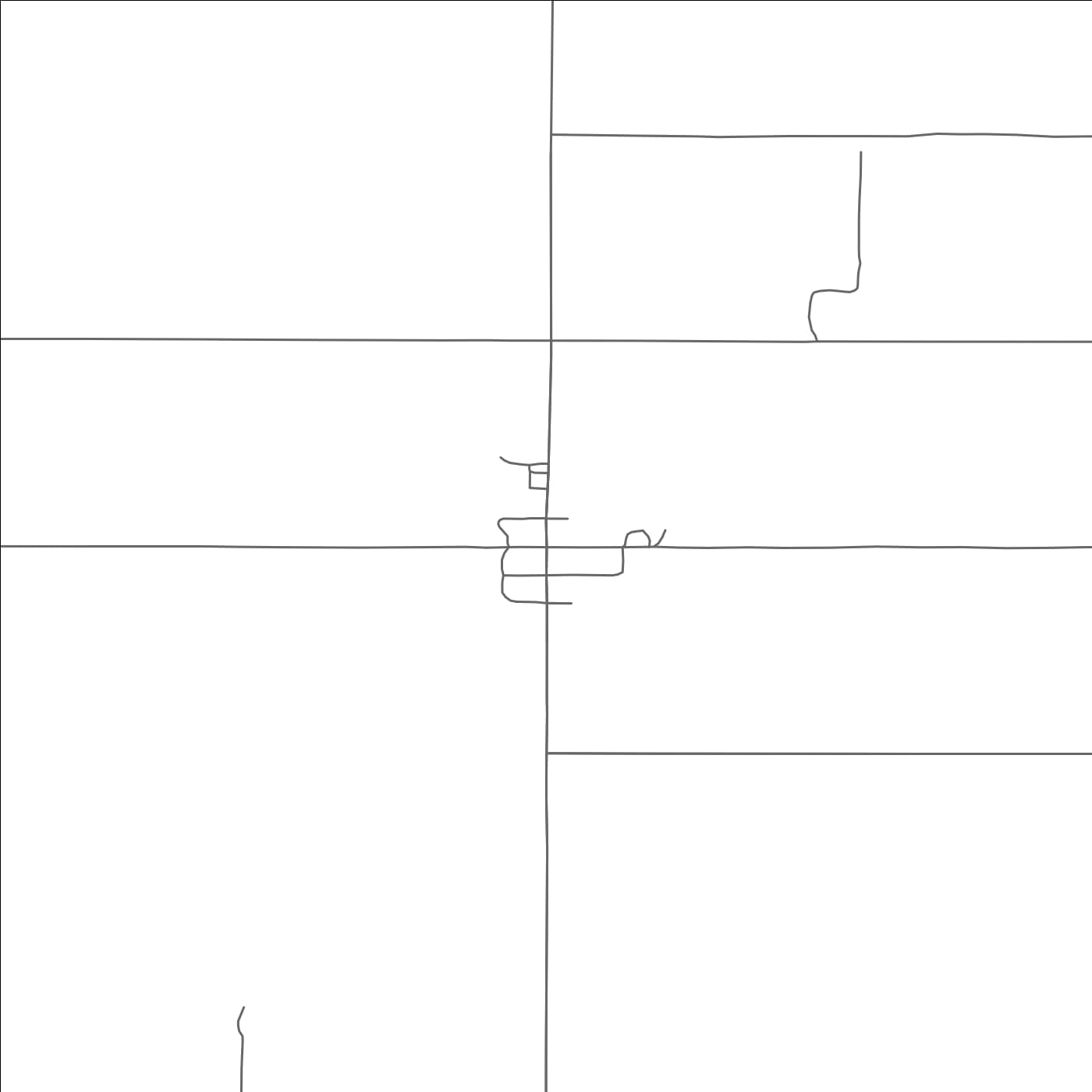 ROAD MAP OF ERIE, NORTH DAKOTA BY MAPBAKES