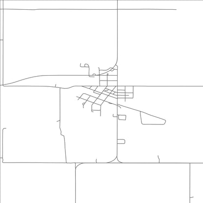 ROAD MAP OF ESMOND, NORTH DAKOTA BY MAPBAKES