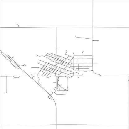 ROAD MAP OF FESSENDEN, NORTH DAKOTA BY MAPBAKES