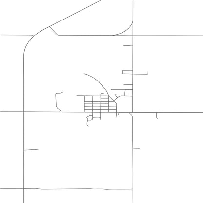 ROAD MAP OF FINGAL, NORTH DAKOTA BY MAPBAKES