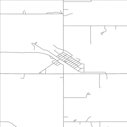 ROAD MAP OF FLAXTON, NORTH DAKOTA BY MAPBAKES