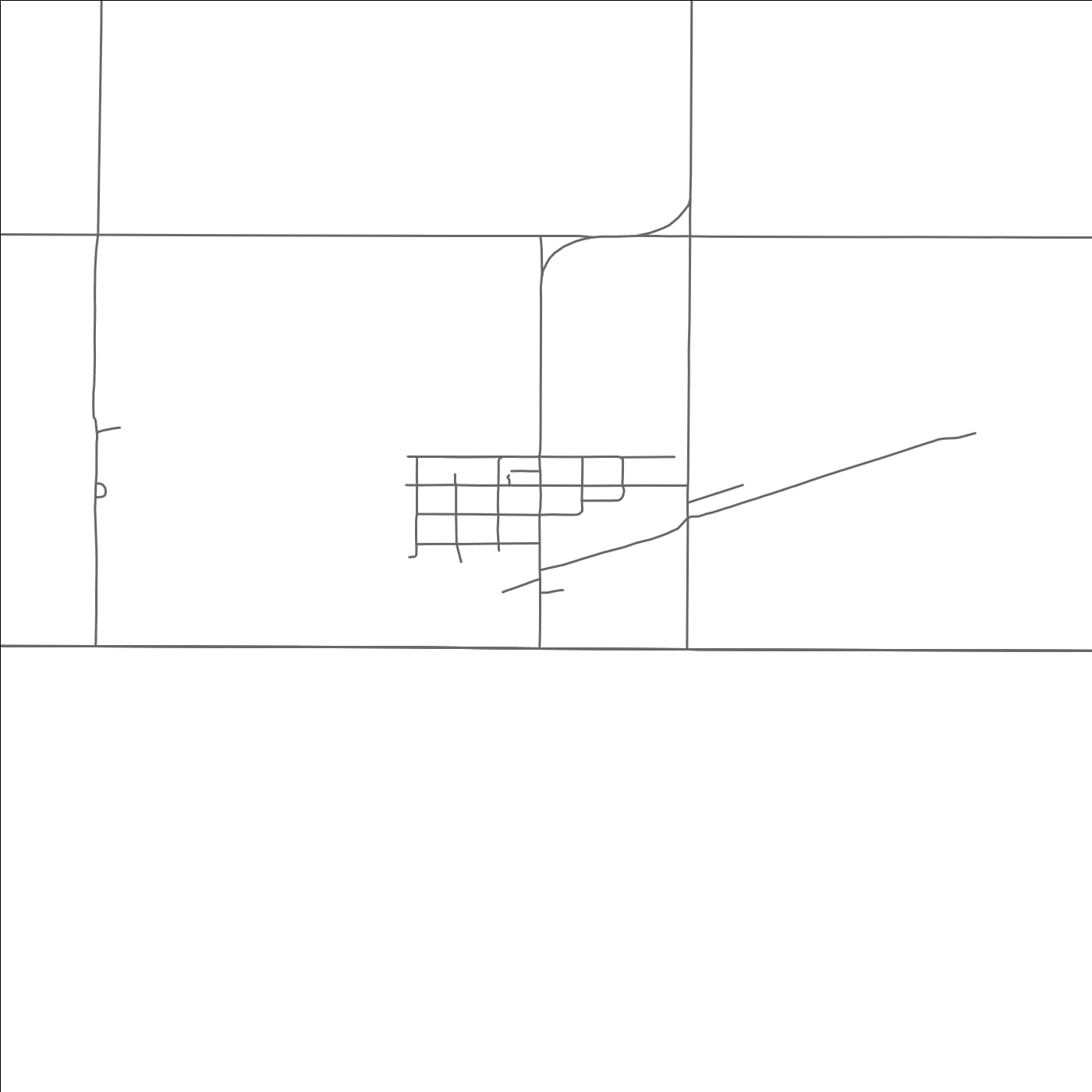 ROAD MAP OF FORBES, NORTH DAKOTA BY MAPBAKES