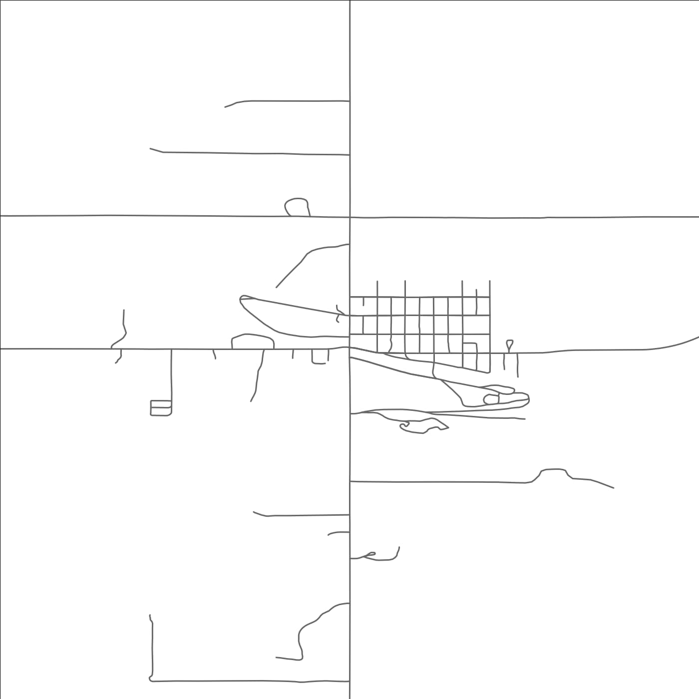 ROAD MAP OF FORDVILLE, NORTH DAKOTA BY MAPBAKES