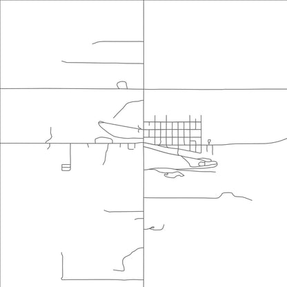 ROAD MAP OF FORDVILLE, NORTH DAKOTA BY MAPBAKES