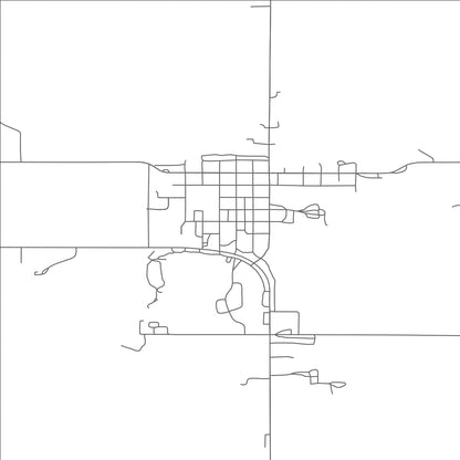 ROAD MAP OF FORMAN, NORTH DAKOTA BY MAPBAKES