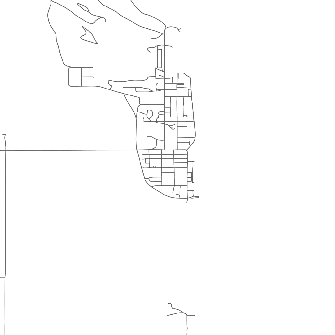 ROAD MAP OF FORT YATES, NORTH DAKOTA BY MAPBAKES