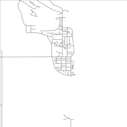 ROAD MAP OF FORT YATES, NORTH DAKOTA BY MAPBAKES