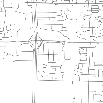 ROAD MAP OF FRONTIER, NORTH DAKOTA BY MAPBAKES