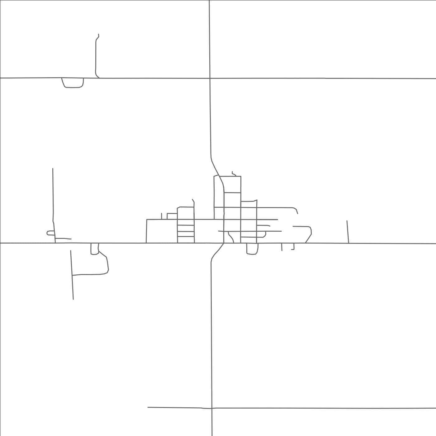 ROAD MAP OF GALESBURG, NORTH DAKOTA BY MAPBAKES