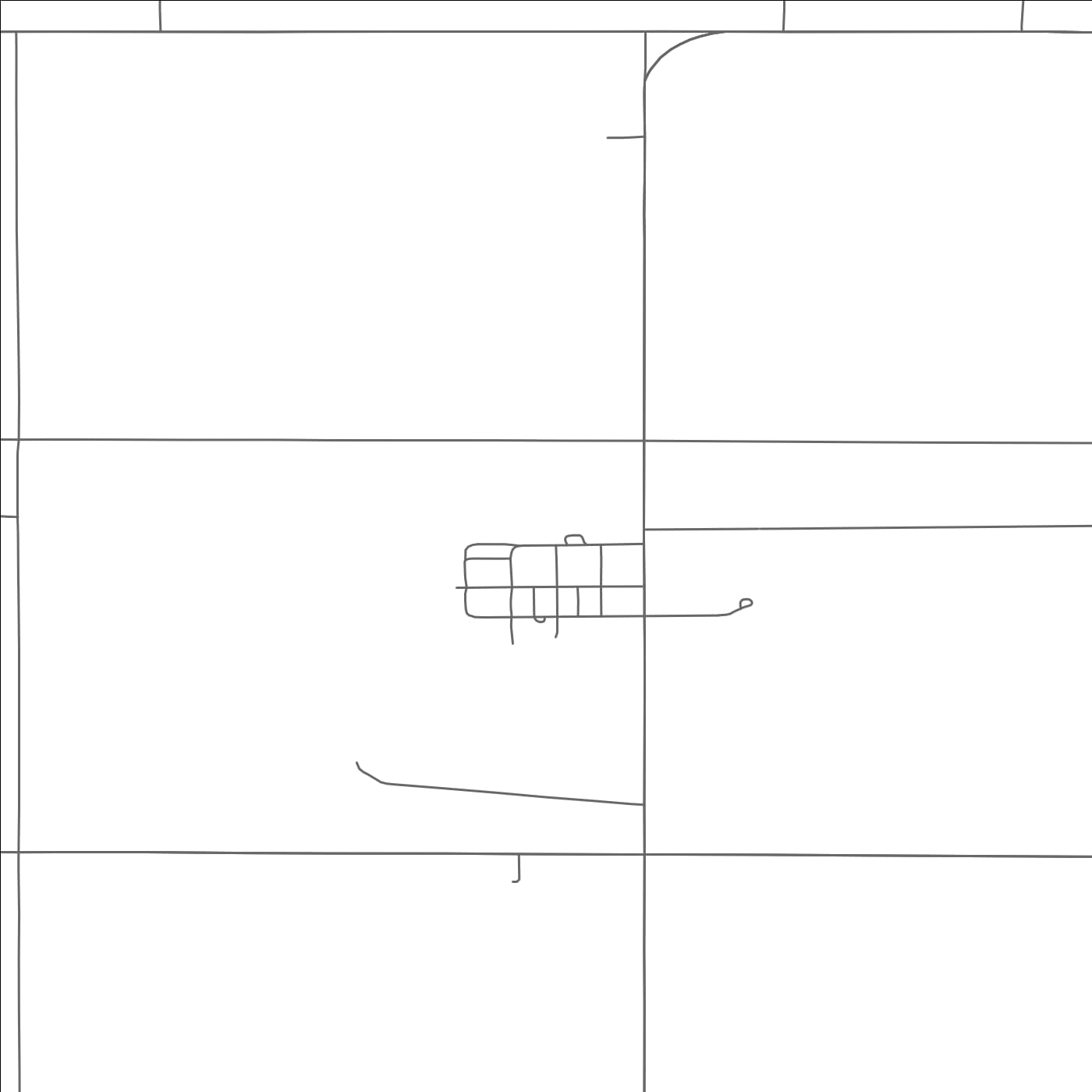 ROAD MAP OF GARDENA, NORTH DAKOTA BY MAPBAKES