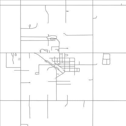 ROAD MAP OF GLENBURN, NORTH DAKOTA BY MAPBAKES