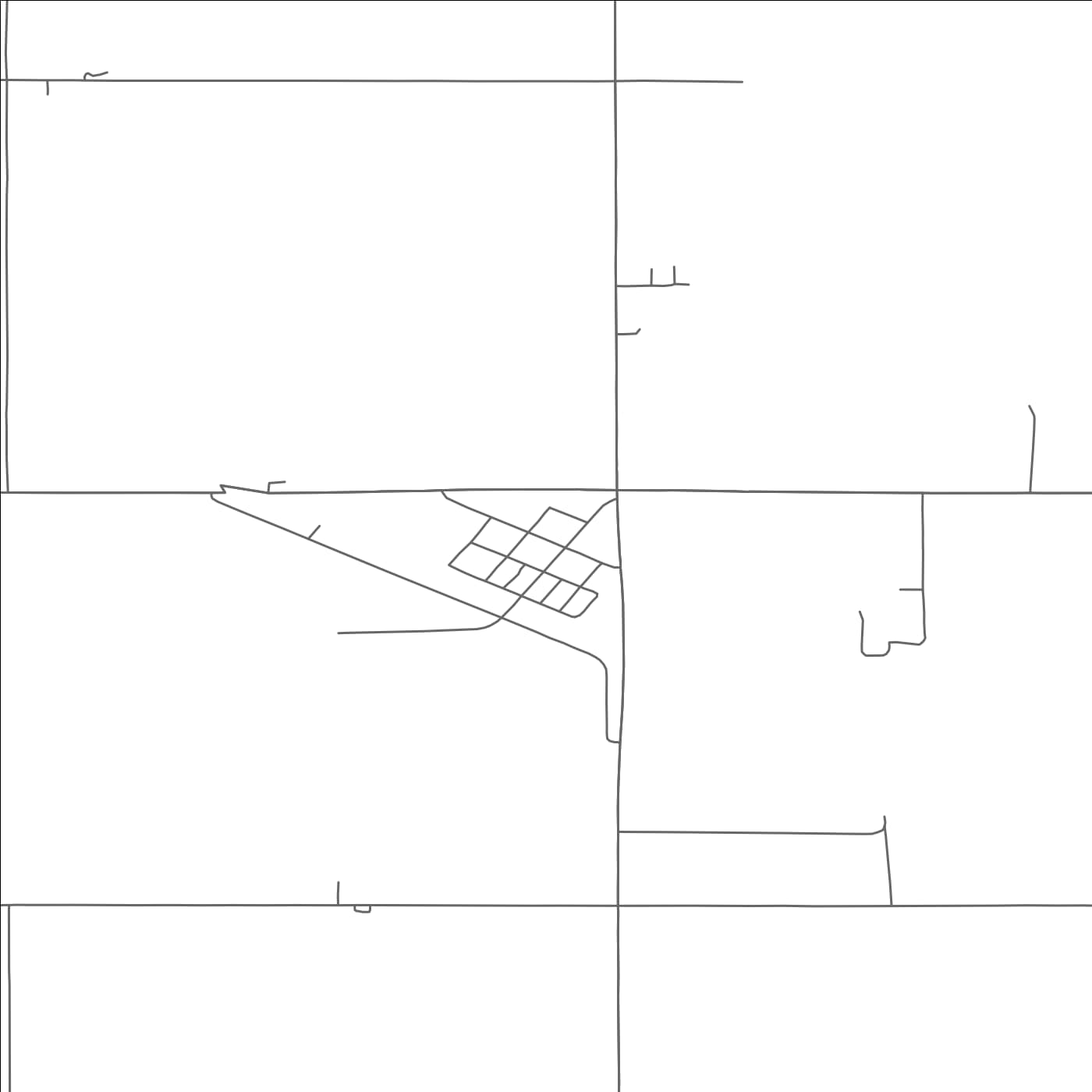 ROAD MAP OF GLENFIELD, NORTH DAKOTA BY MAPBAKES