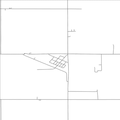 ROAD MAP OF GLENFIELD, NORTH DAKOTA BY MAPBAKES