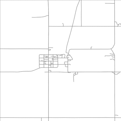 ROAD MAP OF GOLVA, NORTH DAKOTA BY MAPBAKES