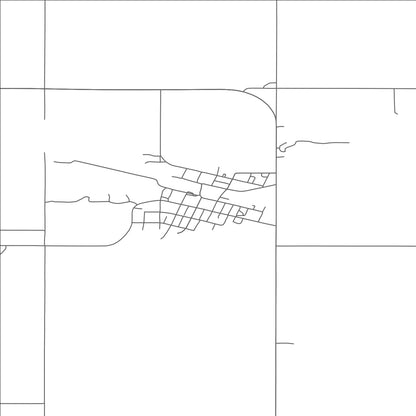 ROAD MAP OF GOODRICH, NORTH DAKOTA BY MAPBAKES