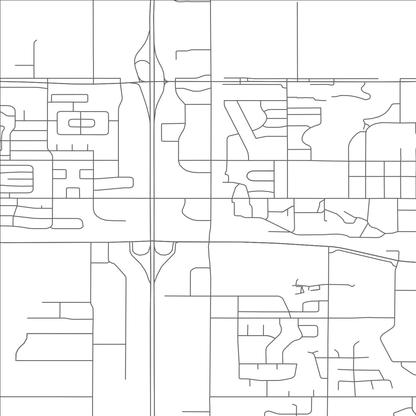 ROAD MAP OF GRAND FORKS, NORTH DAKOTA BY MAPBAKES