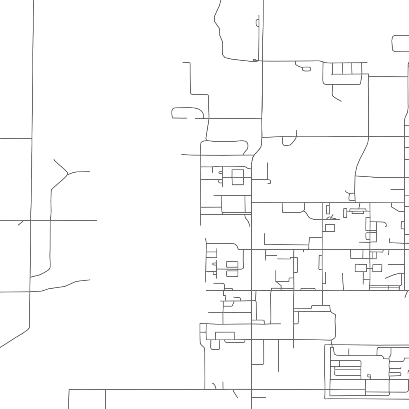 ROAD MAP OF GRAND FORKS AFB, NORTH DAKOTA BY MAPBAKES