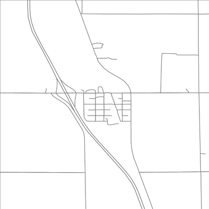 ROAD MAP OF GRANDIN, NORTH DAKOTA BY MAPBAKES