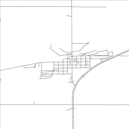 ROAD MAP OF GRANVILLE, NORTH DAKOTA BY MAPBAKES